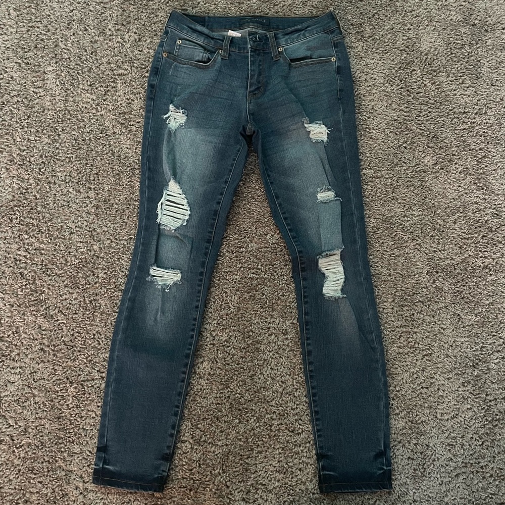 Aeropostale Low Rise Ripped Jeans